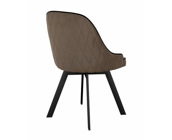 Стул DikLine 266M поворотный, E09 капучино, ножки черные, изображение 2 | Интернет магазин мебели и декора LifeDekor