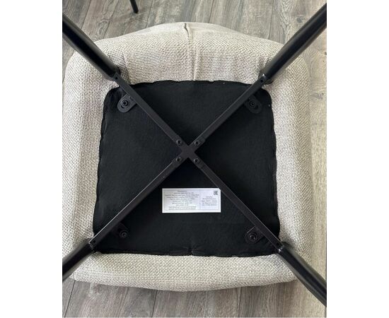 Стул REFLET 3018-10 бежевый, шенилл / черный каркас, ®DISAUR, изображение 2 | Интернет магазин мебели и декора LifeDekor