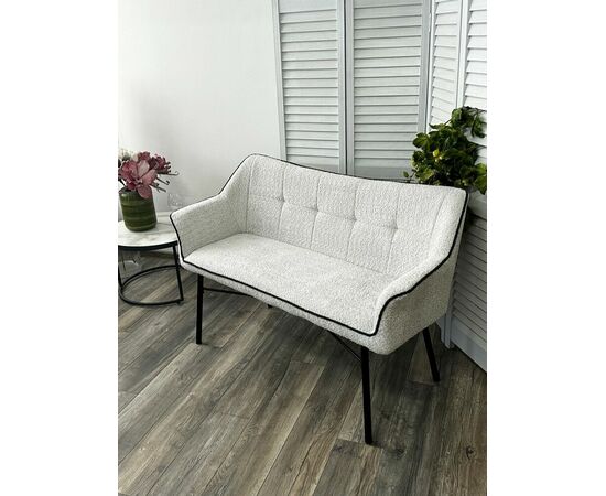 Скамья BERGAMO UF998-14 светло-серый, букле / UF998-16 темно-серый / Товарный знак DISAUR, изображение 3 | Интернет магазин мебели и декора LifeDekor