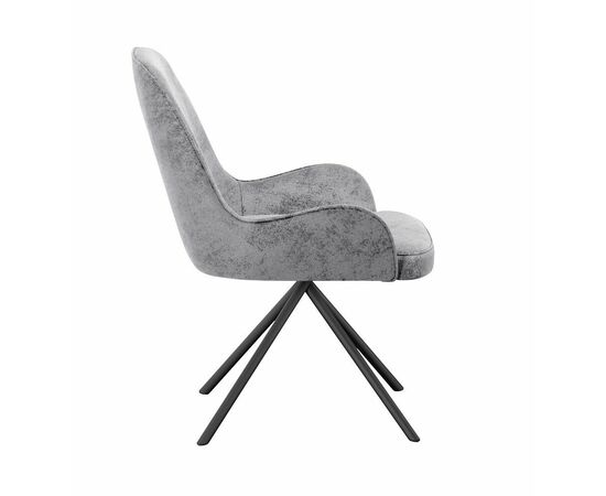 Стул DikLine 402 N84 св.серый, ножки черные, изображение 3 | Интернет магазин мебели и декора LifeDekor