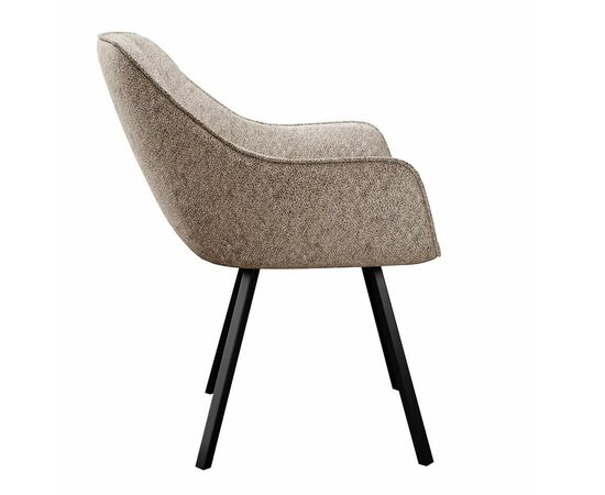 Стул DikLine 252 М поворотный, NS04 CREAM, ножки черные, изображение 3 | Интернет магазин мебели и декора LifeDekor