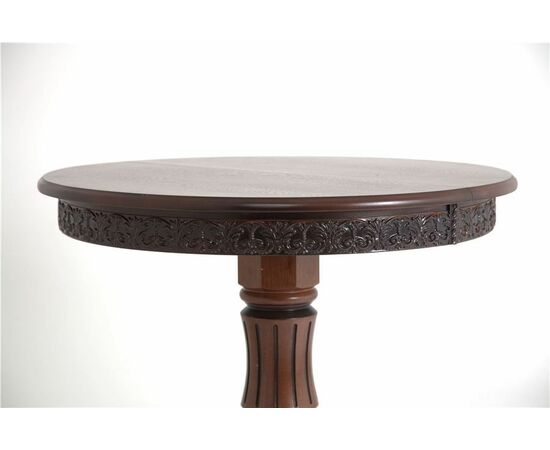 Стол "Милорд" (90х120 + юбка) т.орех+патина черный, изображение 2 | Интернет магазин мебели и декора LifeDekor