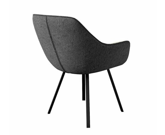 Стул DikLine 252 М поворотный, NS13 GRAPHITE, ножки черные, изображение 4 | Интернет магазин мебели и декора LifeDekor