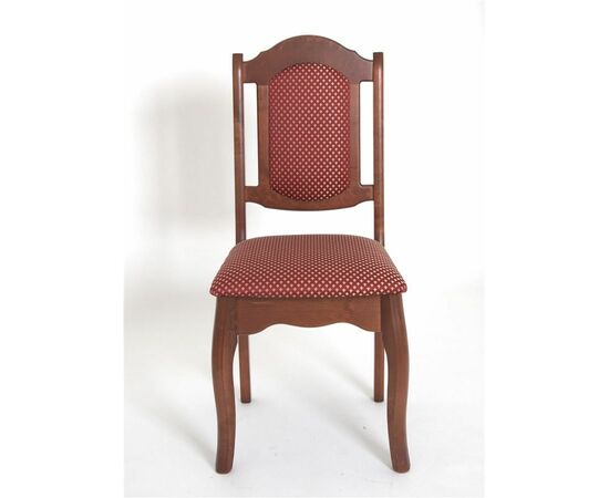 Стул Граф-1 (массив березы/ткань Морис бордо) махагон, изображение 2 | Интернет магазин мебели и декора LifeDekor