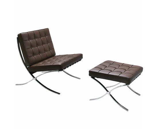 Кресло BARCELONA CHAIR коричневый, изображение 7 | Интернет магазин мебели и декора LifeDekor