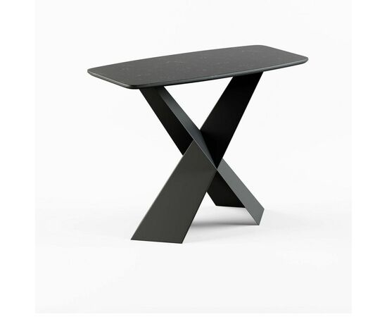 Консоль Tyler 100 керамика матовая, черная | Интернет магазин мебели и декора LifeDekor