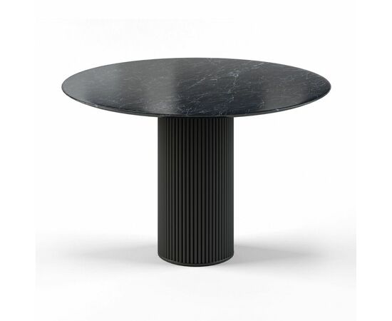 Стол круглый Nolan 120, керамика глянцевая, черная | Интернет магазин мебели и декора LifeDekor