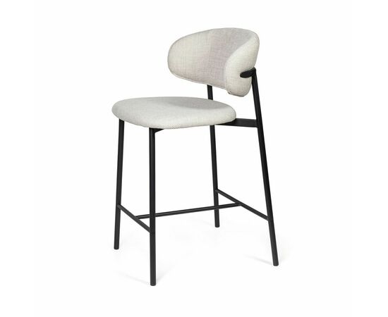 Стул полубарный Adele, ткань, светло-серый, изображение 4 | Интернет магазин мебели и декора LifeDekor