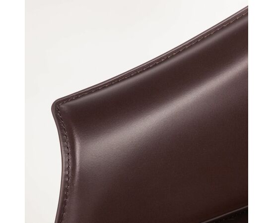 Стул полубарный GIO, кожа коричневый, изображение 10 | Интернет магазин мебели и декора LifeDekor