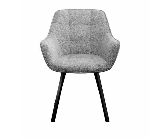Стул DikLine 252 М поворотный, NS10 GREY, ножки черные, изображение 2 | Интернет магазин мебели и декора LifeDekor