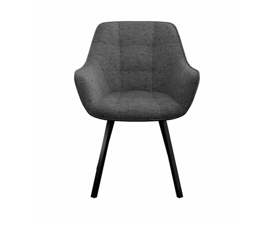 Стул DikLine 252 М поворотный, NS13 GRAPHITE, ножки черные, изображение 2 | Интернет магазин мебели и декора LifeDekor