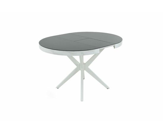 Стол Оскар D950 Glass, Белый, Стекло Чёрное, изображение 2 | Интернет магазин мебели и декора LifeDekor