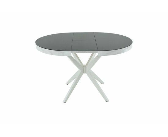 Стол Оскар D950 Glass, Белый, Стекло Чёрное, изображение 5 | Интернет магазин мебели и декора LifeDekor