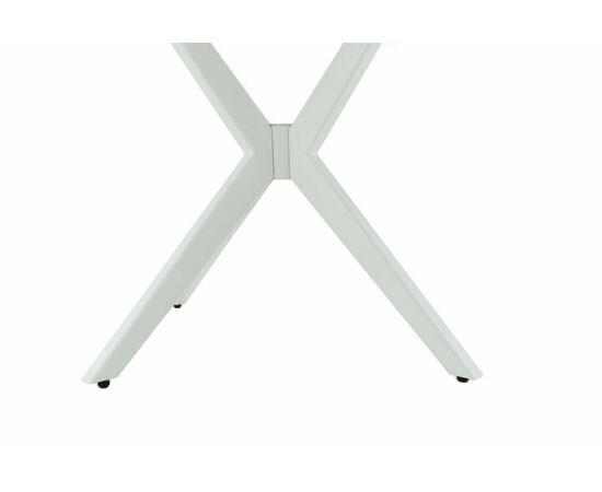 Стол Оскар D950 Glass, Белый, Стекло Чёрное, изображение 6 | Интернет магазин мебели и декора LifeDekor