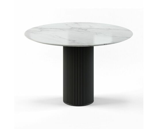 Стол круглый Nolan 120, керамика глянцевая, белая | Интернет магазин мебели и декора LifeDekor