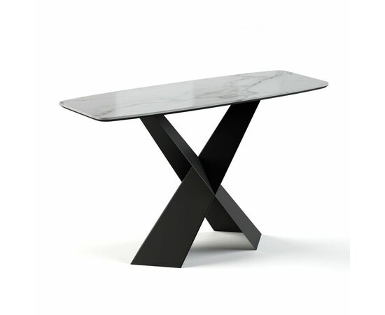 Консоль Tyler 130 керамика глянцевая, белая | Интернет магазин мебели и декора LifeDekor