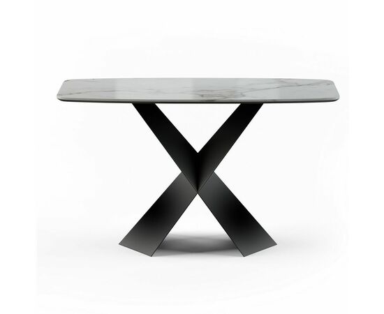 Консоль Tyler 130 керамика глянцевая, белая, изображение 3 | Интернет магазин мебели и декора LifeDekor