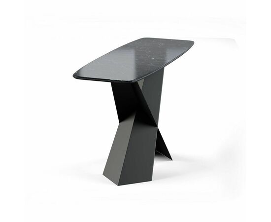 Консоль Tyler 130 керамика глянцевая, черная, изображение 3 | Интернет магазин мебели и декора LifeDekor