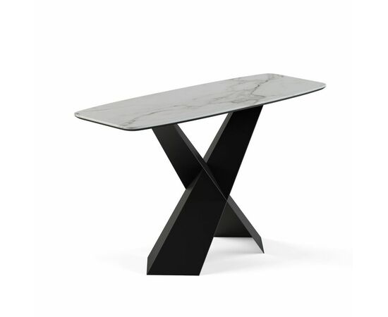 Консоль Tyler 130 керамика матовая, белая | Интернет магазин мебели и декора LifeDekor