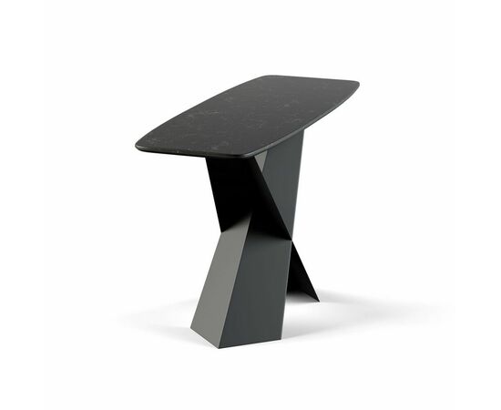 Консоль Tyler 130 керамика матовая, черная, изображение 2 | Интернет магазин мебели и декора LifeDekor