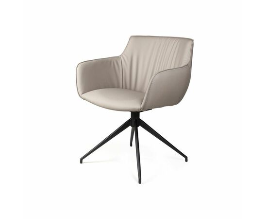 Полукресло Sofia, экокожа soft-touch, серый | Интернет магазин мебели и декора LifeDekor