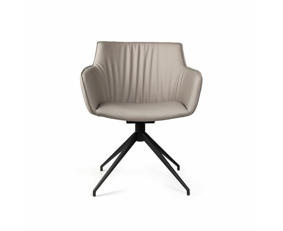 Полукресло Sofia, экокожа soft-touch, серый, изображение 2 | Интернет магазин мебели и декора LifeDekor