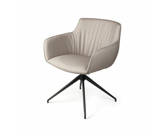 Полукресло Sofia, экокожа soft-touch, серый, изображение 3 | Интернет магазин мебели и декора LifeDekor