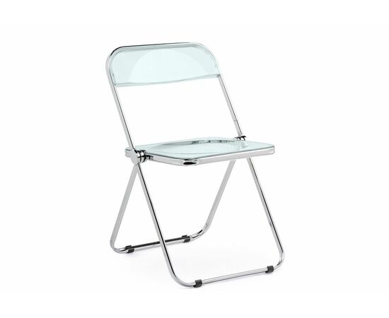 Пластиковый стул Fold складной clear gray-blue | Интернет магазин мебели и декора LifeDekor