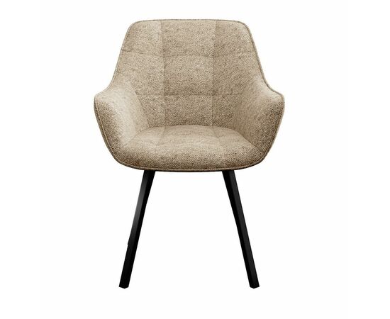 Стул DikLine 252 М поворотный, NS04 CREAM, ножки черные, изображение 2 | Интернет магазин мебели и декора LifeDekor