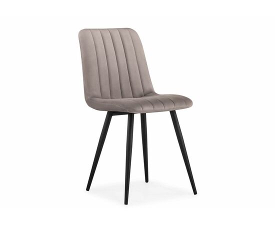 Стул на металлокаркасе Дани латте велюр velutto 08 / черный | Интернет магазин мебели и декора LifeDekor