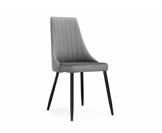 Стул на металлокаркасе Кора темно-серый / черный | Интернет магазин мебели и декора LifeDekor