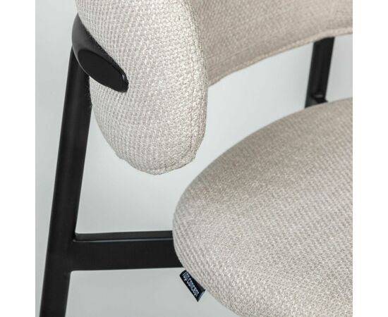 Стул полубарный Adele, ткань, светло-серый, изображение 14 | Интернет магазин мебели и декора LifeDekor