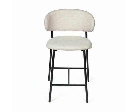 Стул полубарный Adele, ткань, светло-серый, изображение 7 | Интернет магазин мебели и декора LifeDekor