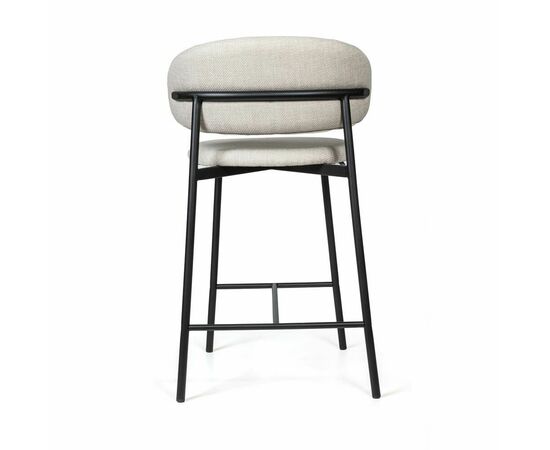 Стул полубарный Adele, ткань, светло-серый, изображение 6 | Интернет магазин мебели и декора LifeDekor