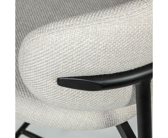 Стул полубарный Adele, ткань, светло-серый, изображение 11 | Интернет магазин мебели и декора LifeDekor