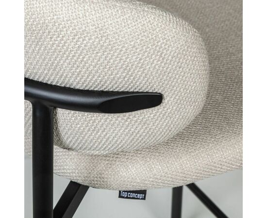 Стул полубарный Adele, ткань, светло-серый, изображение 12 | Интернет магазин мебели и декора LifeDekor