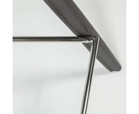 Стул полубарный Austin, кожа коричневый, изображение 10 | Интернет магазин мебели и декора LifeDekor