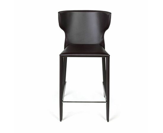 Стул полубарный Austin, кожа коричневый, изображение 8 | Интернет магазин мебели и декора LifeDekor