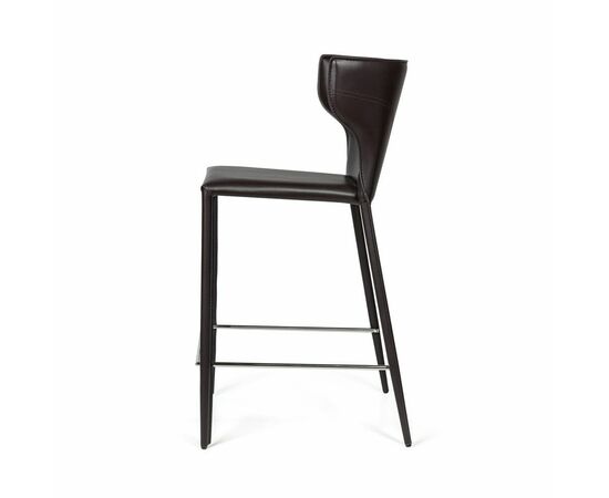 Стул полубарный Austin, кожа коричневый, изображение 5 | Интернет магазин мебели и декора LifeDekor