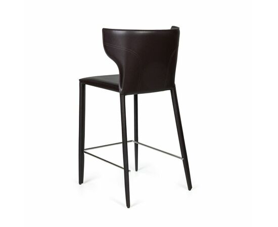 Стул полубарный Austin, кожа коричневый, изображение 6 | Интернет магазин мебели и декора LifeDekor