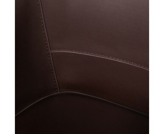 Стул  с подлокотниками GIO, кожа коричневый, изображение 9 | Интернет магазин мебели и декора LifeDekor
