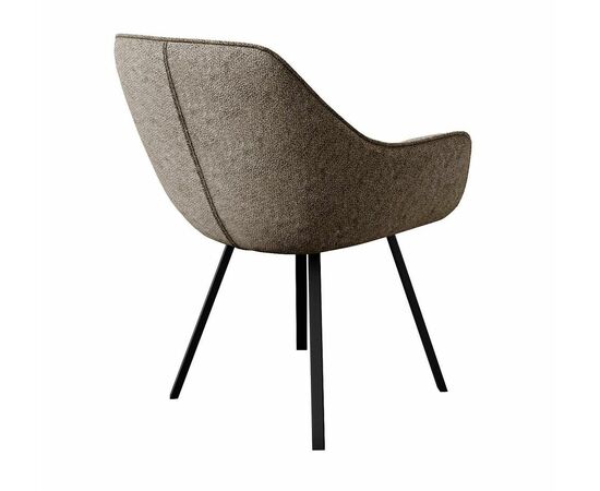 Стул DikLine 252 М поворотный, NS05 CAPPUCCINO, ножки черные, изображение 3 | Интернет магазин мебели и декора LifeDekor