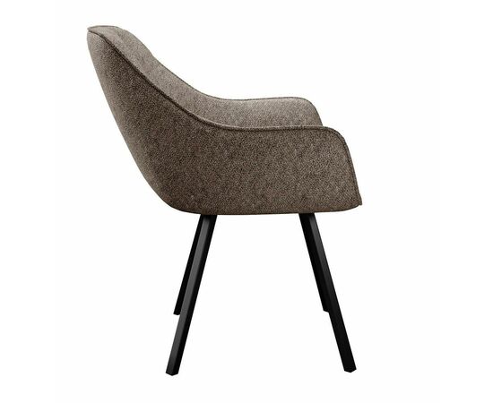 Стул DikLine 252 М поворотный, NS05 CAPPUCCINO, ножки черные, изображение 2 | Интернет магазин мебели и декора LifeDekor