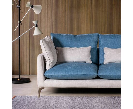 Brussels диван двухместный прямой, замша Breeze | Интернет магазин мебели и декора LifeDekor