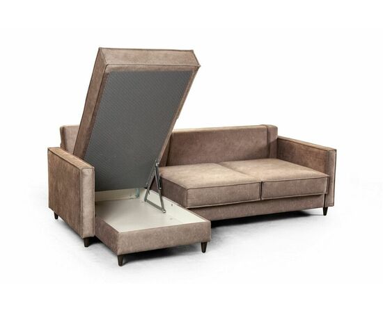 Keln диван-кровать с шезлонгом, велюр бежевый, изображение 8 | Интернет магазин мебели и декора LifeDekor