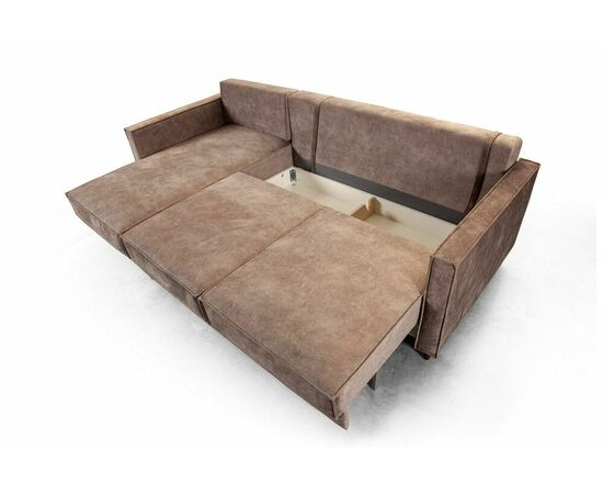 Keln диван-кровать с шезлонгом, велюр бежевый, изображение 9 | Интернет магазин мебели и декора LifeDekor