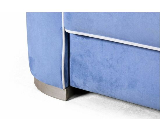 Komo диван-кровать трехместный, велюр синий, изображение 10 | Интернет магазин мебели и декора LifeDekor