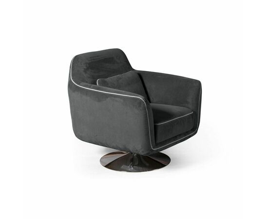 Кресло Marco, искусственная замша Breeze gray, изображение 3 | Интернет магазин мебели и декора LifeDekor