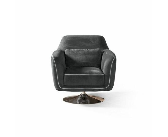 Кресло Marco, искусственная замша Breeze gray, изображение 4 | Интернет магазин мебели и декора LifeDekor