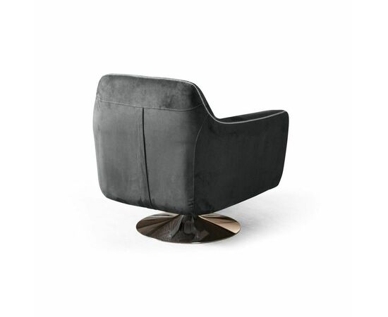 Кресло Marco, искусственная замша Breeze gray, изображение 6 | Интернет магазин мебели и декора LifeDekor